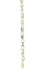 gorgeous real two tone gold baby bracelet